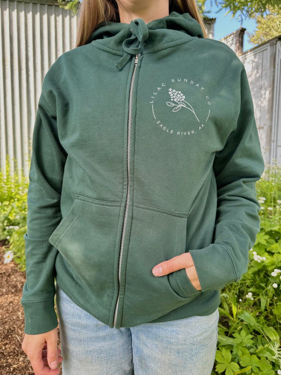 Vintage Stamp Zip Hoodie – Picture This Alaska