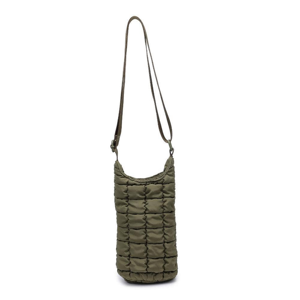 Let It Flow - Quilted Puffer Water Bottle Crossbody