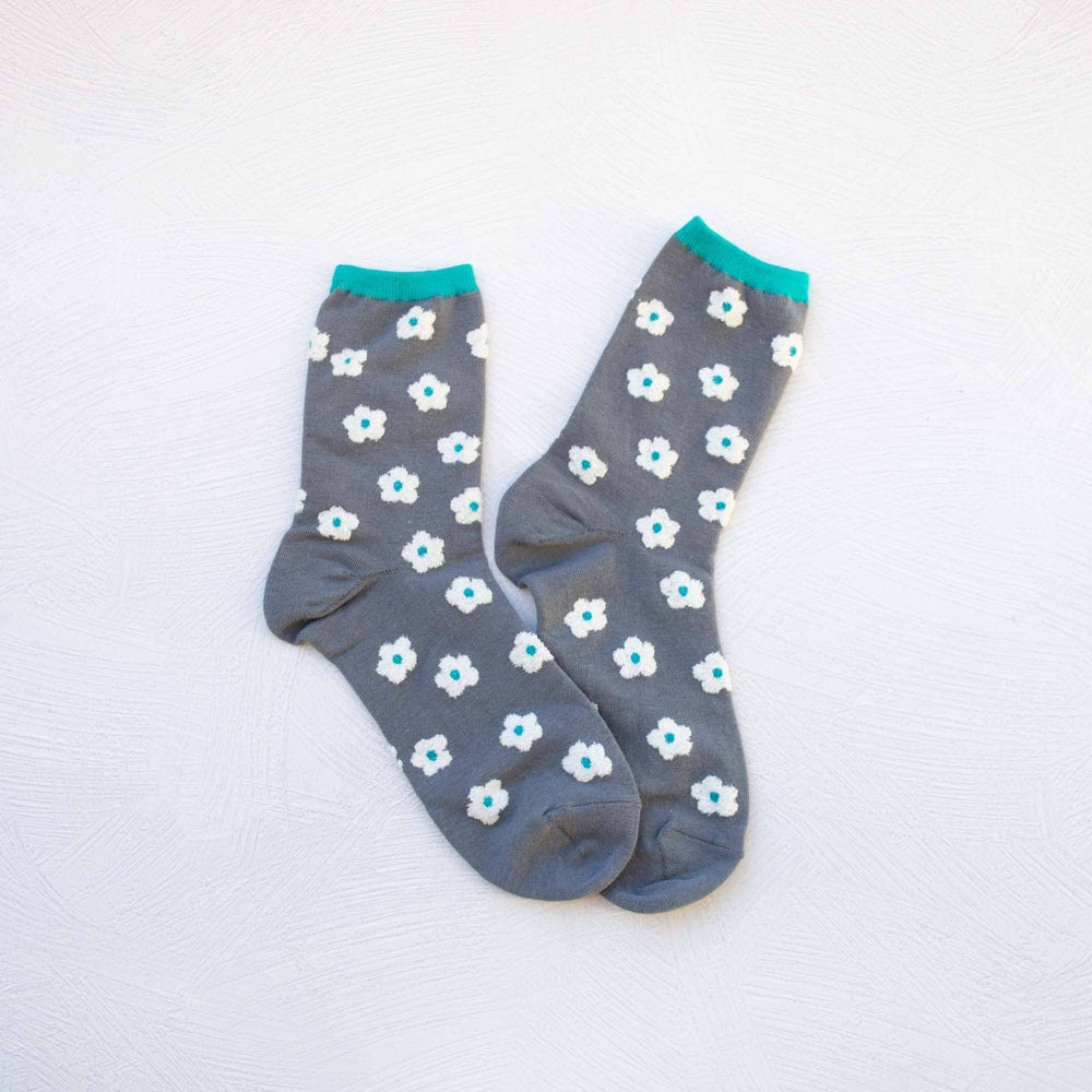 Pastel Color Mix Floral Socks