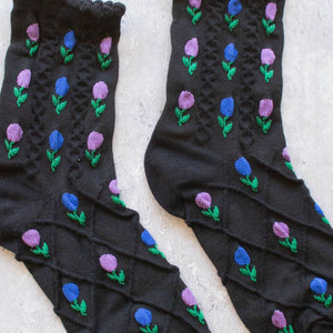 Tulip Flower Casual Socks