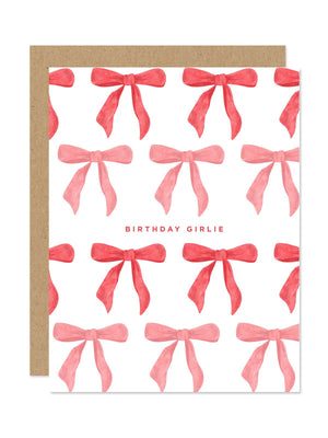 Birthday Girlie Bow Card