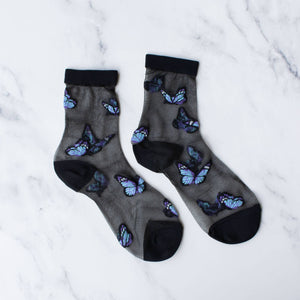 Women's Mesh Butterfly Casual Socks