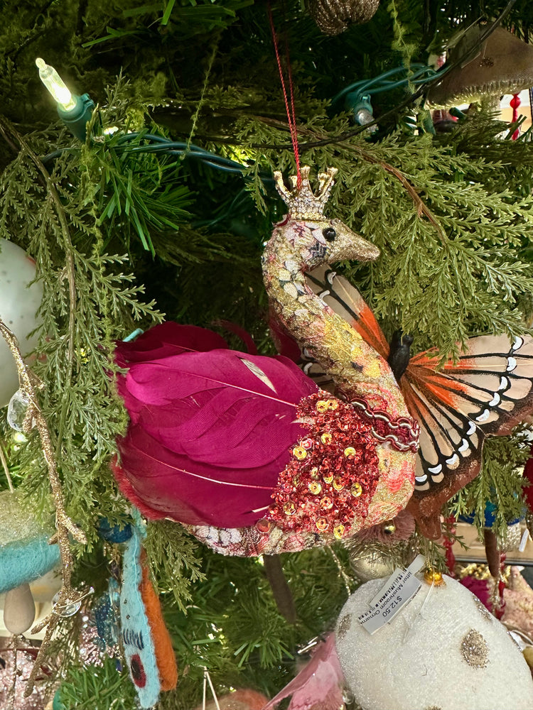 Fabric, Foam & Feather Swan Ornament