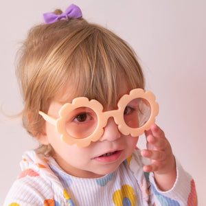 Kids Flower Sunglasses - Apricot