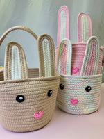 Hand-Crafted Bunny Basket w/ Handle
