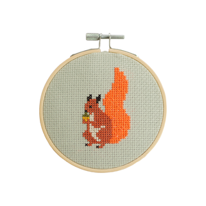 Squirrel Mini Cross Stitch Kit