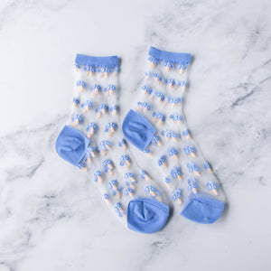 Women's Mushroom Mesh Socks