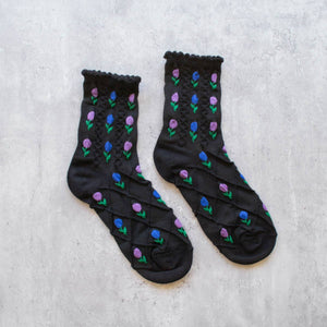 Tulip Flower Casual Socks