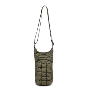 Let It Flow - Quilted Puffer Water Bottle Crossbody