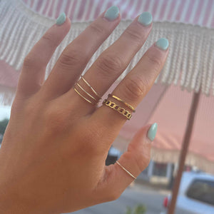 Gold Filled Stackable Ring- Plain Gold