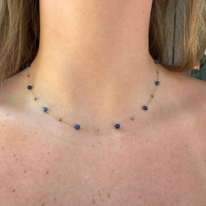 
            
                Load image into Gallery viewer, Camille Sapphire Necklace
            
        