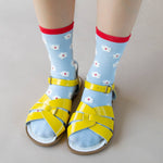 Pastel Color Mix Floral Socks