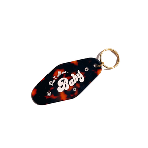 
            
                Load image into Gallery viewer, Don&amp;#39;t Call Me Baby Motel Tag Keychain
            
        