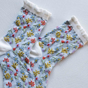 Love Floral Casual Socks