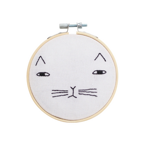 Mog the Cat Hoop Embroidery Kit