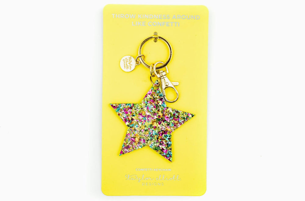 
            
                Load image into Gallery viewer, Confetti Star Keychain
            
        