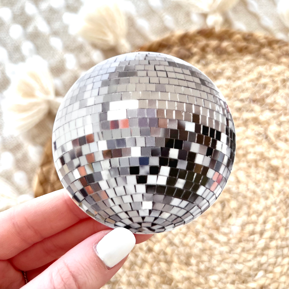 
            
                Load image into Gallery viewer, Disco Ball Sticker, 2.8 in. x 2.8 in.
            
        
